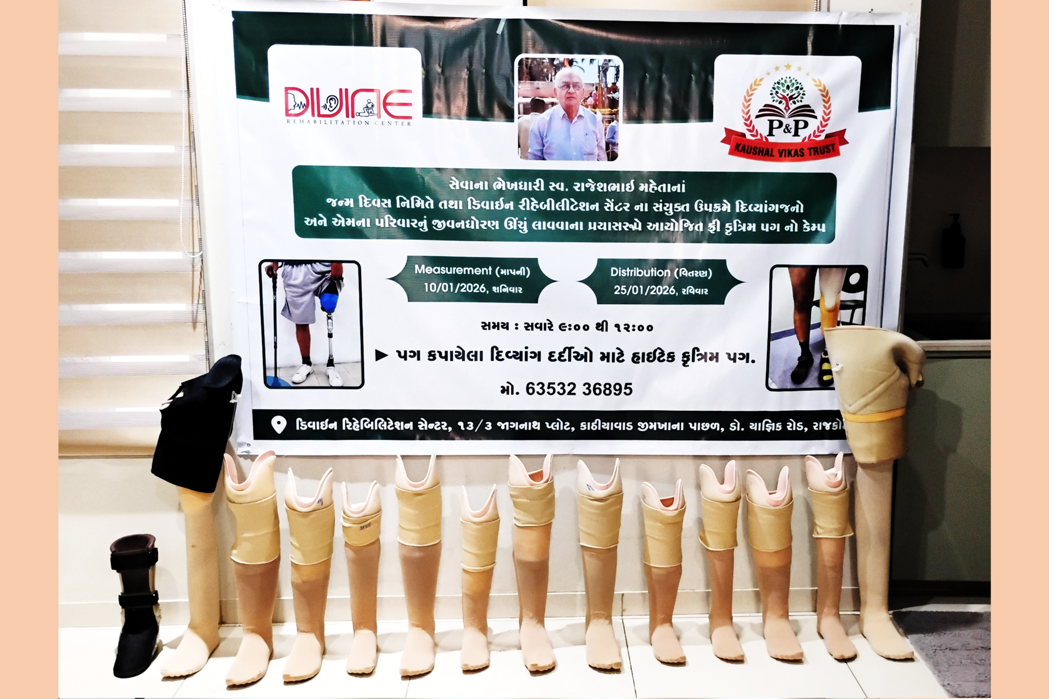 High-tech artificial legs for disabled patients with amputated legs